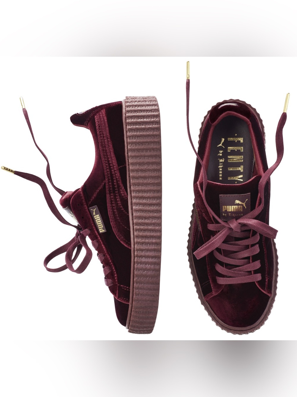 FENTY X PUMA by Rihanna Velvet Creeper in Burgundy